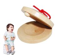 Wooden Castanets - Castanets For, Spanish Hand Percussion | Rhythm Instrument For Kindergarten Scenic Performances Spanish Musical Awakening Music Lessons
