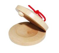 Wooden Castanets - Kids Hand Percussion Instrument | Funny Spanish Rhythm Clapper Wooden Design Easy to Play, Educational Music Tool for Kindergarten, Stage Performances, Dance, Early Learning Lessons