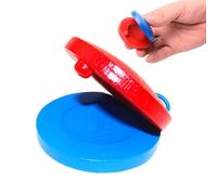 Wooden Castanets Set - Handheld Castanets Wood, Castanets Wood | Traditional Handcrafted Lightweight Wooden Castanets, Spanish Castanets Wooden Music Instrument for Boys Girls Kids, indoor, outdoor