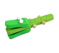 WOODEN CASTANETTA CAPPER - FULL WOODEN CROCODILE CASTES | Wooden Crocodile Hand Finger Castane Educational Percussion Instrument Toy, Music Battle for Adults