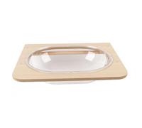 Wooden Cat Clear Shelves, Transparent Cat Bed Space Pod Concept Wall-Mounted Hammock for Cats with Breathable Density Board Multi Pet Support