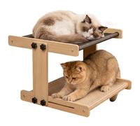 Wooden Cat Perch, Pet Sleeping Hammock, Comfortable Perch with Farmhouse Style, Indoor Pet for Home Sleeping, Pet Care Bed, Excellent Addition for Us