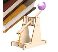 Wooden Catapult Model Kit - 4.72 x 2.36 x 6.3 Inch Physics Toy, Educational Engineering Experiment, Mint Construction Project, DIY Science Toy | Learning Activity for Homeschool Weekend