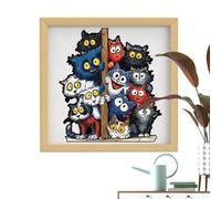 Wooden Cats Puzzle | Precise 3D Decoration Kit - Frame For Cat Puzzle - For Lovers And Adults Wall Shelf Home Family And Friends Indoors