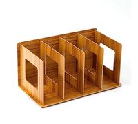Wooden CD & DVD Racks Book Rack CD & DVD Stand perfect Shelf Storage & Organization for CD DVD BluRay Video Game Books and magazines (Cherry wood)