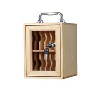 Wooden Cell Phone Locker Cabinet 12/24/36/48/60 Slot Storage Box with Lock & Handle Ideal for Classroom Office Gym Durable Phone Storage Solution (16x21x22cm/6x8x9in)