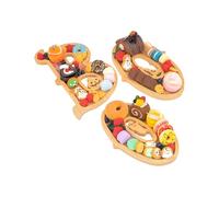 Wooden Charcuterie Board | Wooden Serving Platter Snack Trays | Appetizer Board Dinnerware Supplies for Kitchen Restaurant Apartment Fireplace Table Living Room