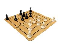 Wooden Chess Set, 24cm Travel Tabletop Strategy Game, for Kids Adults Beginners Professionals Portable Folding Chess Board with Educational Board Game Toy for Home Party Holiday Play