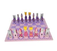 Wooden Chess Set for Adults, Cartoon Travel Chess Sets, Unique Board Game Set, Cute Pieces Travel Toy Gift for Kids, Adults, Boys, Girls