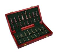 Wooden Chess Set, Portable Travel Game with Folding Storage Board for Beginners & Professional Players(39 * 39 * 3.5cm)