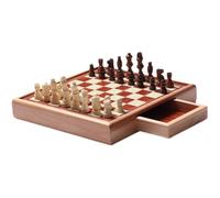 Wooden Chess Set with Drawer Storage, Educational Teen Gift for Home & School Use, Ideal for Adults & Kids(40 * 40cm)