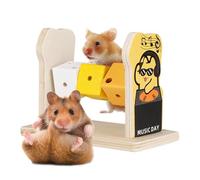 Wooden Chew Toys for Hamsters and Small Pets, Creative Hamster Training Blocks Perfect for Chewing, Encouraging Natural Behavior and Promoting Healthy Teeth While Keeping Your Hamster