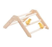 Wooden Chick Perch - Anti-Slip Bird, Wooden Chick Ladder | Small Animal, Coop Training Accessory, Climbing Toy for Poultry Enclosure, Parrot Sparrow Perch for Gerbil Cage Enrichment