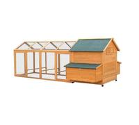 Wooden Chicken Coop With Nesting Box, Outdoor Hen House With Waterproof Roof And Running Cage, Accommodate 4-6 Chickens For Garden Backyard, Farm(B)