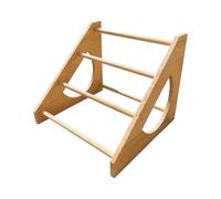 Wooden Chicken Perch Stand for Coops Sturdy Rectangle Roosting Training Toy for Poultry and Hens Bird Cage Perch