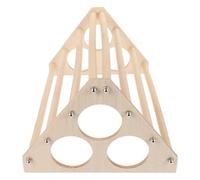 Wooden Chicken Stand with Cage Mount Option for Cockatiels | Smooth Wood Surface, Easy Installation, for Bird Cage or Backyard Coop Use, Keeps Birds Entertained