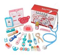 Wooden Children's Pretend Doctor Game Toys Simulation Dentist Check Brush Teeth Accessories Set Medicine Car Interior Decor