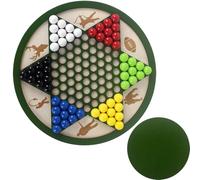 Wooden Chinese Checkers - Classic Board Game, Strategy Multi-Player Activity, Family Night Fun, Backyard Beach Picnic Campfire Entertainment, Chess-Style Game for Kids Teens Adults, Travel Friendly
