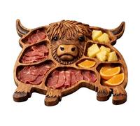 Wooden Chopping Board for Chopping Boards for Cows | Chopping Board Appetizers | Rustic Serving Boards on the Farm | for Snacks, Fruits, Meat, Cheese, Home, Parties, Banquet