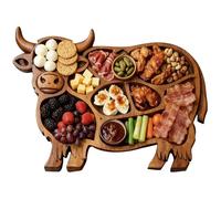 Wooden Chopping Board for Chopping Boards for Cows | Chopping Board Appetizers | Rustic Serving Boards on the Farm | for Snacks, Fruits, Meat, Cheese, Home, Parties, Banquet