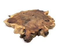 Wooden Chopping Board Unique Live Edge Rustic Chunky Log Slice (20-25cms)