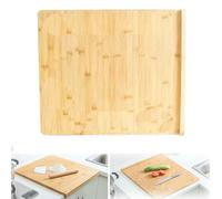 Wooden Chopping Boards,50×30 cm Reversible Bamboo Pastry Board, Pastry Bread Kneading Board,Large Chopping Tray Groov for Kitchen Chopping Board Butcher Block with Lip for Counter Table Top