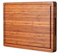 Wooden Chopping Boards for Kitchens Durable Reversible with Juice Grooves and Handles XL Cutting Board for Kitchen Cheese