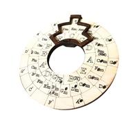 Wooden Chord Wheel - Fast Music Theory Tool for Songwriting | Easy Music Exploration for Guitar, Piano, Ukulele | Basic Guide to Learning Chords and Expanding Your Chords