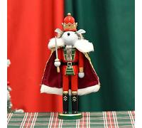 Wooden Chrismas Nutcracker Soldier Ornaments | Tree Hanging Nutcracker | Holiday Mice King Statue - 12 Inch Creative Mice King Nutcracker Festive Christmas Decoration For Shelves 142/200
