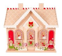 Wooden Christmas Advent Calendar Gingerbread House Christmas Countdown Wooden Advent Calendar, With 24 Fillable Drawers Gingerbread Calendar