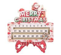 Wooden Christmas Calendar - Festive Centerpiece, Display Stand