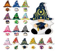Wooden Christmas Gnome Set 32Pcs with Magnets