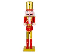 Wooden Christmas Nutcracker Soldier,Wooden Nutcracker Figures Soldier - Collectible Festive Decor for Fireplace Counter Countertop Party Cabinet Tabletop Window Kitchen