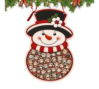 Wooden Christmas Puzzle with Stand Santa Snowman 3D Jigsaw Kids Gift | Natural Timber Board, 20x20cm Reindeer and 16x16cm Figure, for Family Gatherings, Holiday Parties, Class Activity