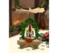 Wooden Christmas Pyramid, Green