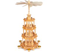 Wooden Christmas Pyramid Large 22" Windmill Carousel Germany Style Hand-Painted
