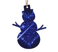 Wooden Christmas Shooting Star Heart Print Ornaments,Xmas Tree Decorations,4 Designs-Angel,Xmas Tree,Snowman,Bell