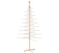 vidaXL Wooden Christmas Tree with Stand Brown 150 cm Bamboo, Brown