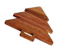 Wooden Christmas Tree Cutting Board for Bread Cake Serving
