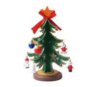 Wooden Christmas Tree Decorations Mini Tabletop Trees Festival Party Decoration,Xmas Miniature Ornaments Office Desk Decoration