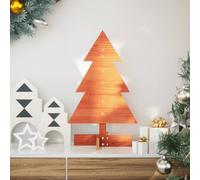 Wooden Christmas Tree for Decoration Assemble Xmas Tree Solid Wood Pine vidaXL