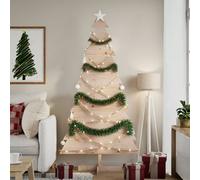 Wooden Christmas Tree for Decoration 180 cm Solid Wood Pine Berkfield Home Brown One Size
