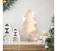 Wooden Christmas Tree for Decoration 60 cm Solid Wood Pine Berkfield Home Brown One Size