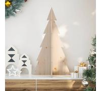 Wooden Christmas Tree for Decoration 80 cm Solid Wood Pine