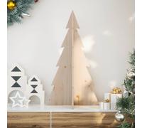 Wooden Christmas Tree for Decoration 80 cm Solid Wood Pine Berkfield Home Brown One Size