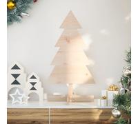 Wooden Christmas Tree for Decoration 80 cm Solid Wood Pine Berkfield Home Brown One Size