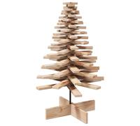 Wooden Christmas Tree for Decoration Assemble Xmas Tree Solid Wood Pine vidaXL