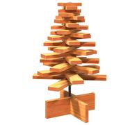 Wooden Christmas Tree for Decoration Assemble Xmas Tree Solid Wood Pine vidaXL