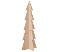 Wooden Christmas Tree for Decoration Assemble Xmas Tree Solid Wood Pine vidaXL