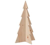 Wooden Christmas Tree for Decoration Assemble Xmas Tree Solid Wood Pine vidaXL